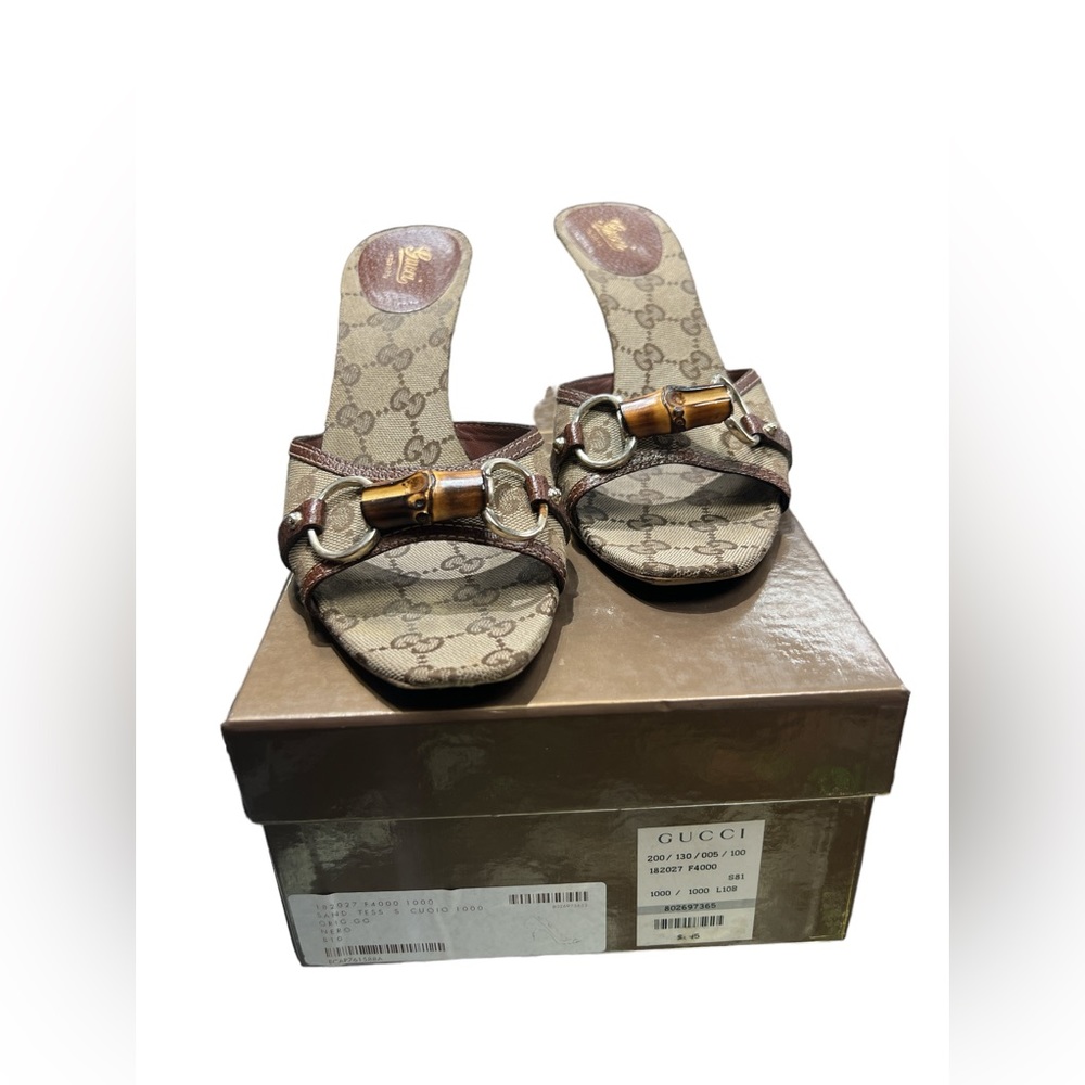 Gucci Sand Tess S. Cuoio Heels